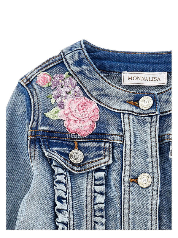 Giacca denim Floreale 19G102 7015 / MONNALISA 
