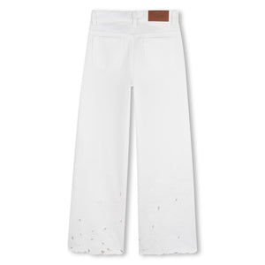 Pantalone con ricami floreale C20832 /117 CHLOE 