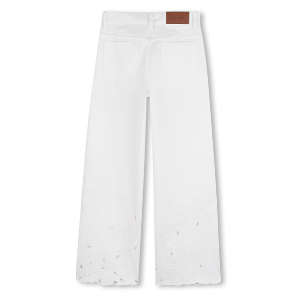 Pantalone con ricami floreale C20832 /117 CHLOE 