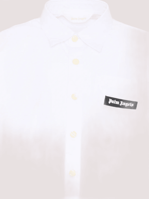 Camicia a maniche corte con logo PBGG003S26FAB001 /2 PALM ANGELS 