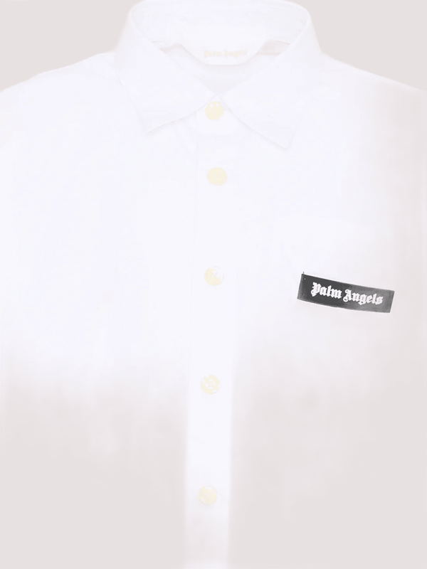 Camicia a maniche corte con logo PBGG003S26FAB001 /2 PALM ANGELS 