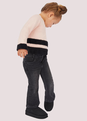 Jeans in cotone con strass KF5035 D5035 /88008 LIU JO 