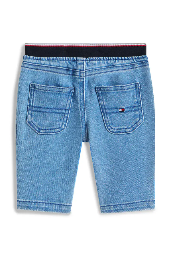 Bermuda in denim con vita elasticizzata Tommy Hilfiger KN0KN01951 /1A4 TOMMY HILFIGER 