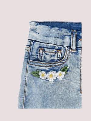 Shorts con Trilli e fiori 19G416 7013 /62 MONNALISA 