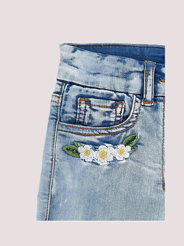 Shorts con Trilli e fiori 19G416 7013 /62 MONNALISA 