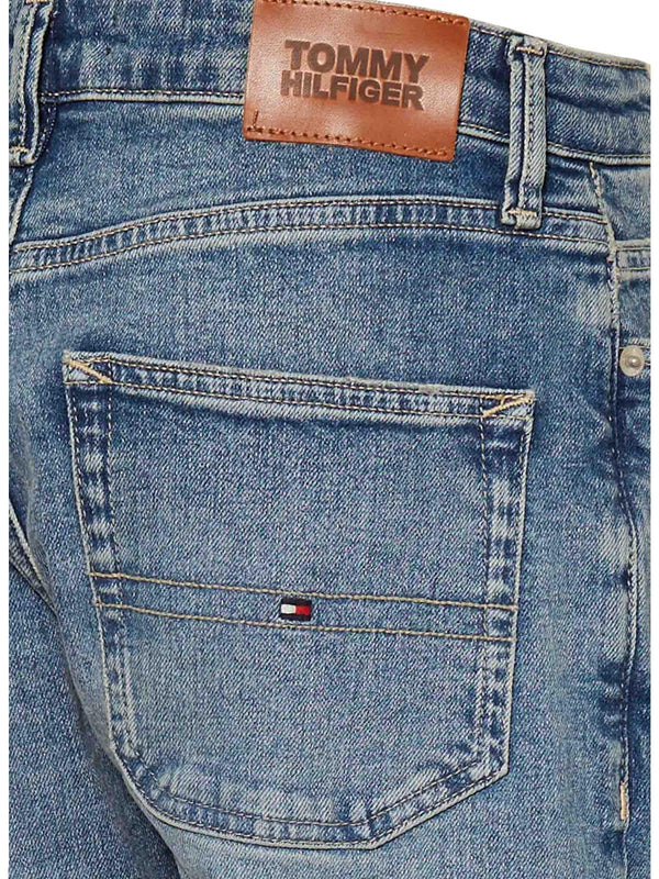 Jeans regular bambino lavaggio vintage in cotone riciclato