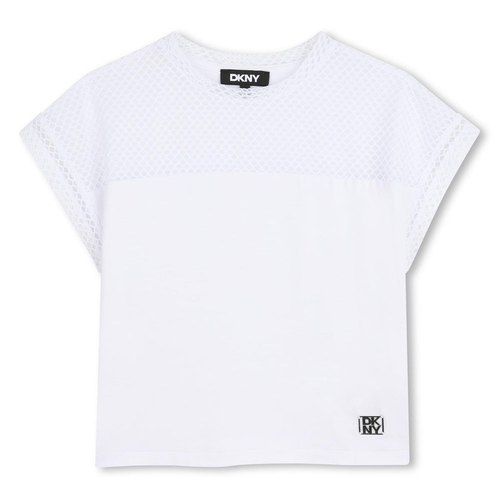 T-shirt con logo D62628 /10P DKNY 