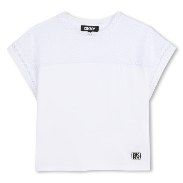 T-shirt con logo D62628 /10P DKNY 