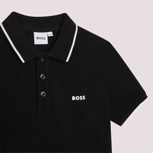 Polo con logo stampato J25P26 /09B BOSS 