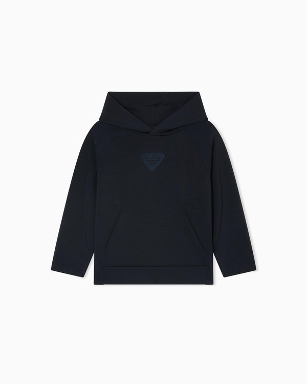 Felpa comfort fit con cappuccio in double jersey EB000835 AF16254 /UB118 EMPORIO ARMANI 