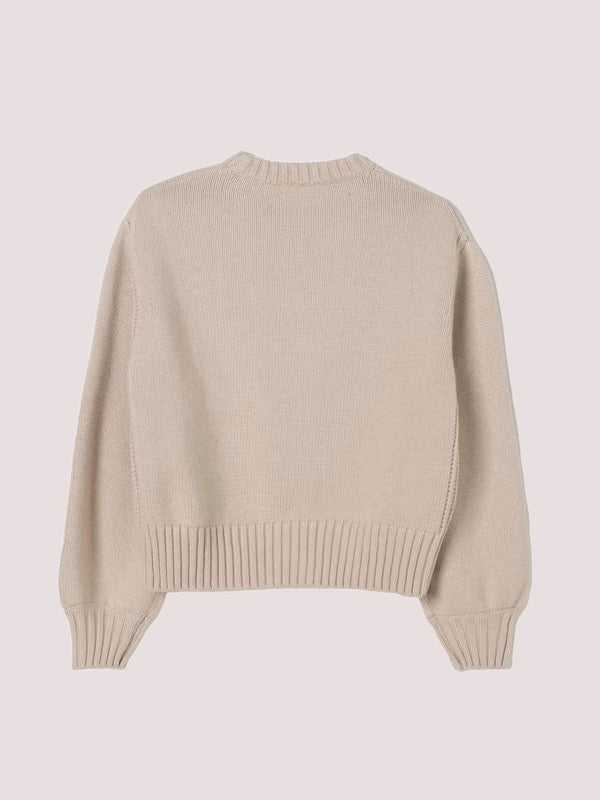 Maglia a girocollo con mini logo Chloé C20644 /257 CHLOE 