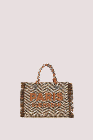 Harris mini tote 1517 /UNICA/TWEED COGNAC RUE MADAM PARIS 