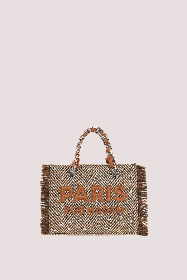 Harris mini tote 1517 /UNICA/TWEED COGNAC RUE MADAM PARIS 