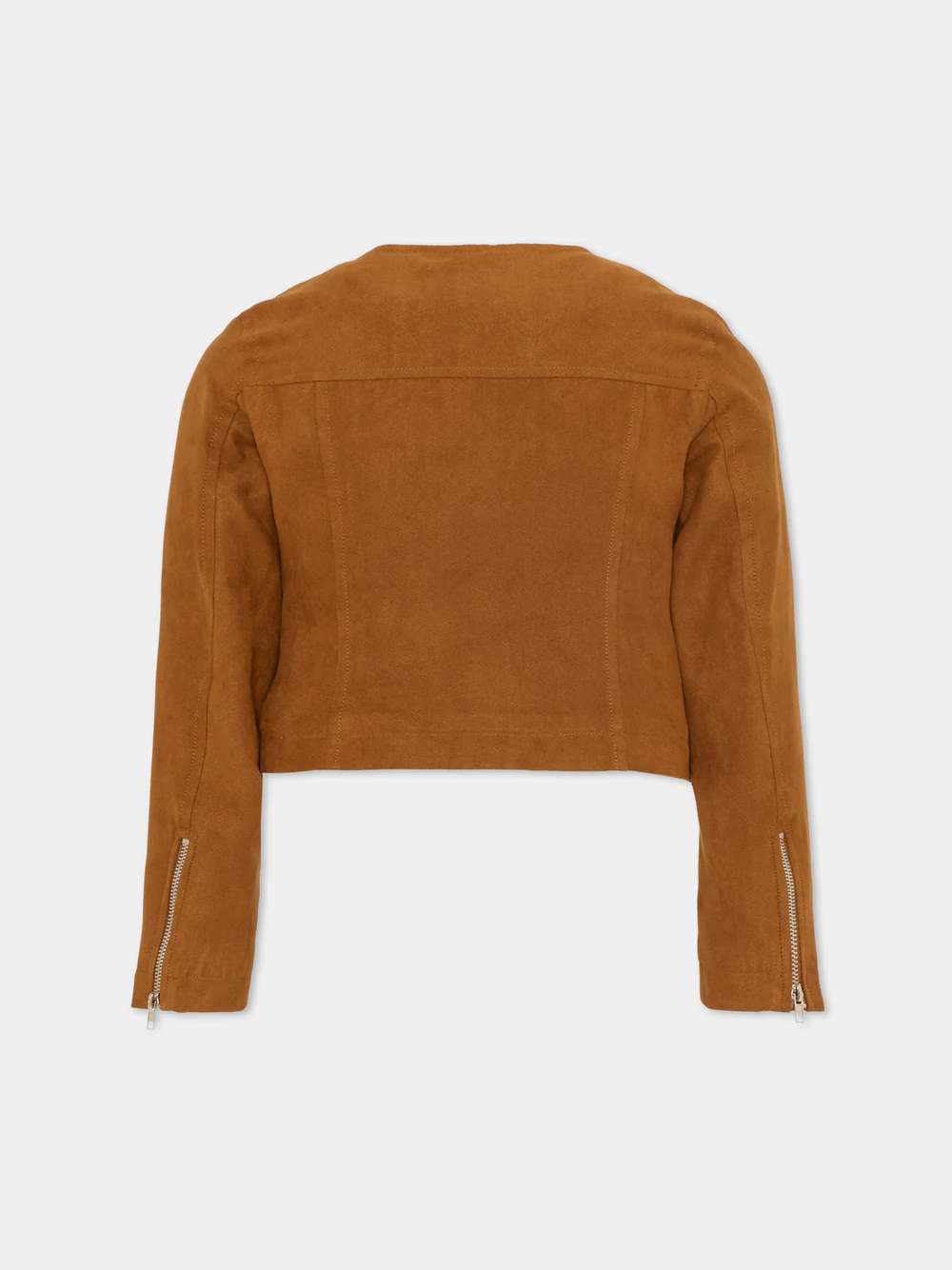 Giacca in suede con ricami floreali Z9G100 7731 /0005 ERMANNO SCERVINO KIDS 