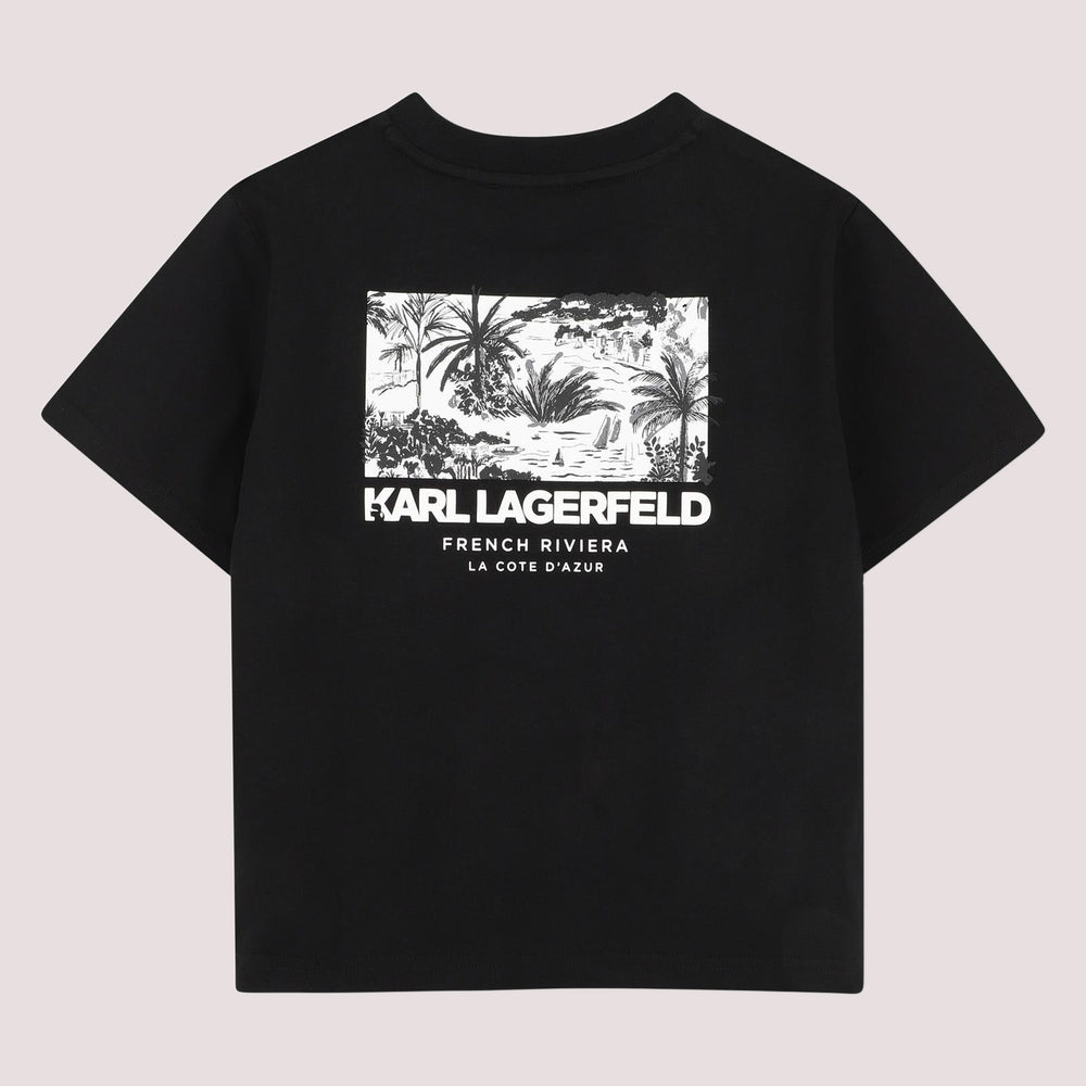 T-shirt con stampa Z31101 /09B KARL LAGERFELD 