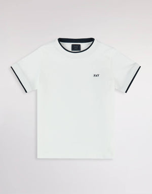 T-shirt in cotone con logo Fay FY8P01 Z3708 /101BL FAY 