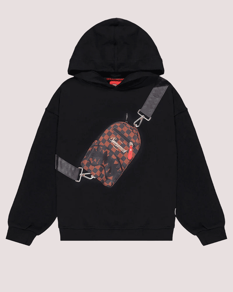 Takeover the throne backpack sling black hoodie SPY1360GBLK /BLACK SPRAYGROUND 