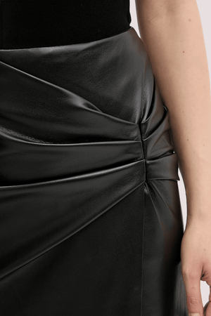 Gonna midi in eco-pelle A25CPGO01801 /V0003 SIMONA CORSELLINI 