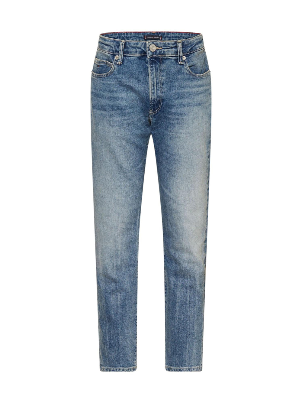 Jeans regular bambino lavaggio vintage in cotone riciclato
