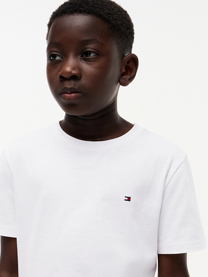 T-shirt con logo ricamato Tommy Hilfiger KB0KB09646 /YBR TOMMY HILFIGER 