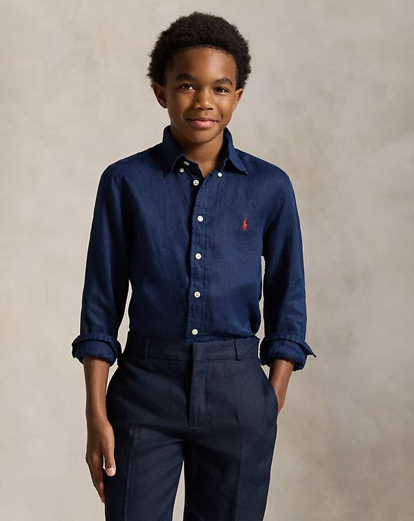 Camicia in lino 323967600 /004 POLO RALPH LAUREN 