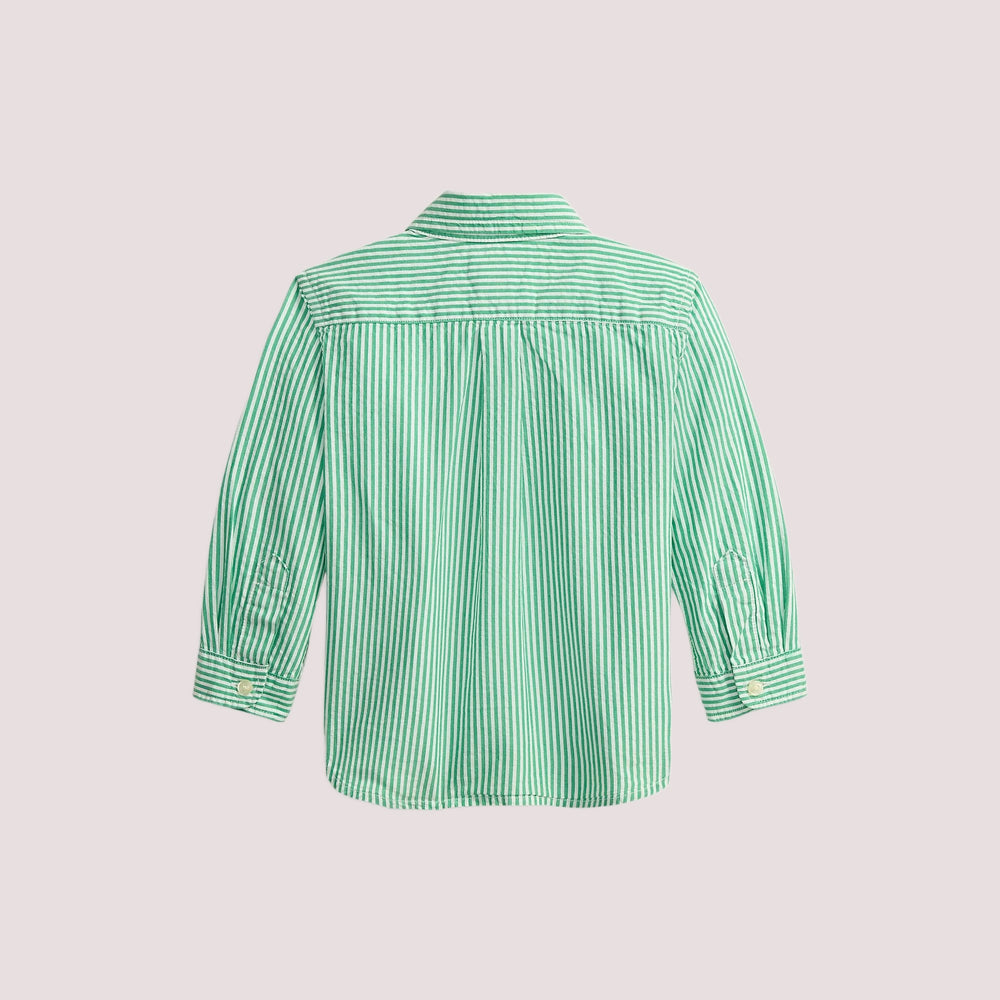 Camicia seersucker in cotone a righe 320B23251 /001 POLO RALPH LAUREN 