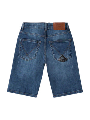 Bermuda bambino in denim slavato