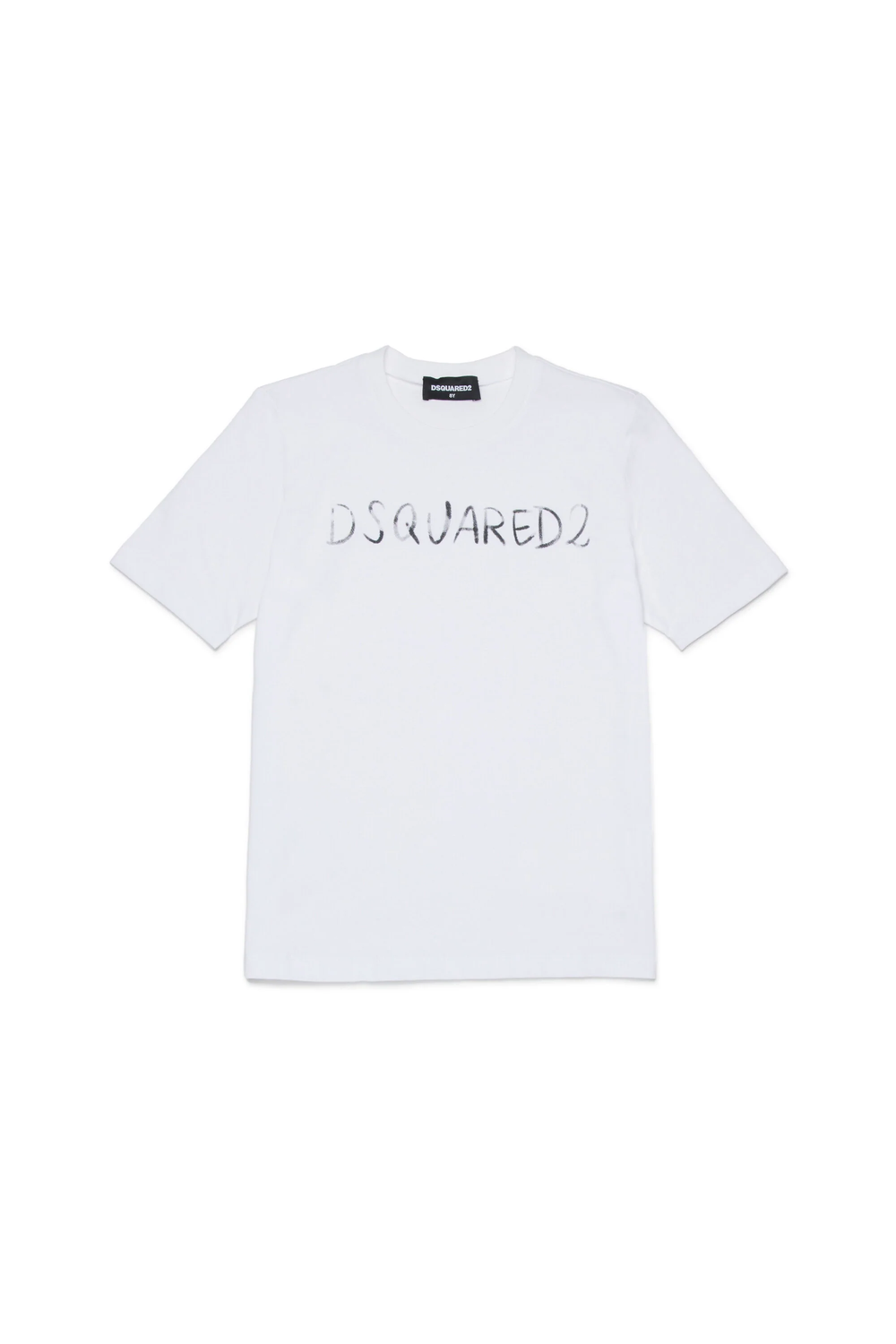 T-shirt girocollo con logo DQ3158 D0AGP /DQ100 DSQUARED2 JUNIOR 
