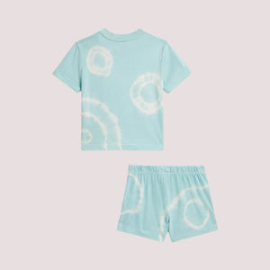 T-shirt e pantaloncini in cotone tie-dye con orso polo 320B14132 /001 POLO RALPH LAUREN 