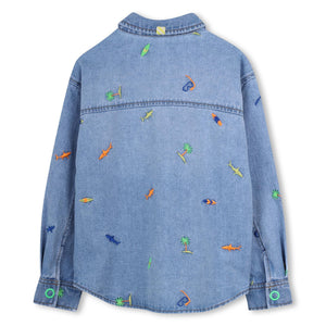Giacca in denim con stampa U22185 /Z18 BILLIEBLUSH 
