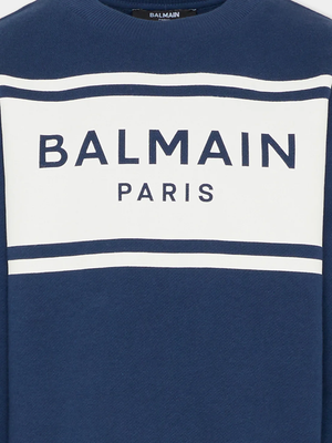 Felpa Balmain con logo frontale BY4P10 Z3183 /617BC BALMAIN 