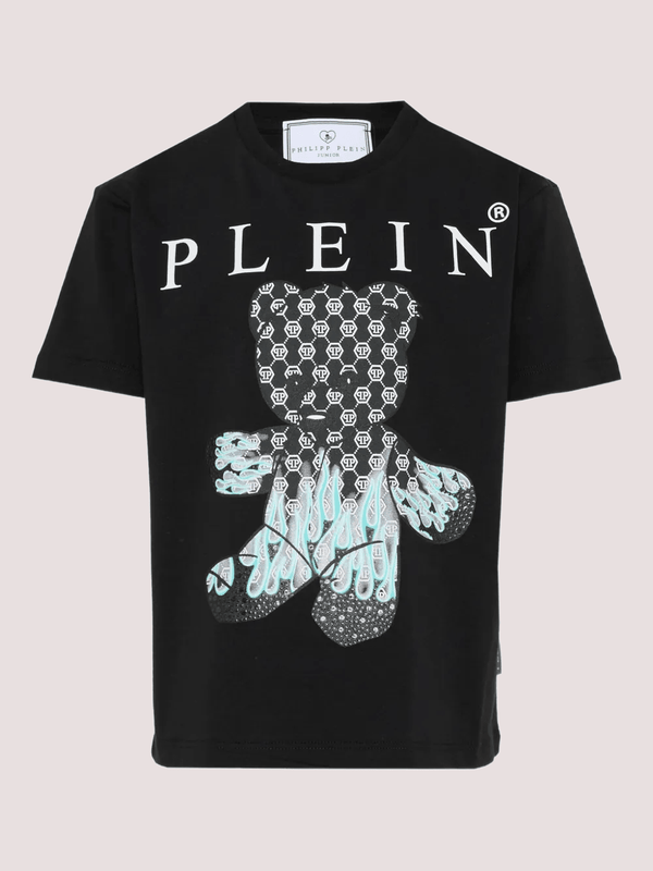T-shirt in cotone con stampa Philipp Plein S6PHJBTH068 /110 PHILIPP PLEIN JUNIOR 