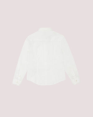 Camicia in popeline con ricamo aquila a tono 8N4CJ0 1N06Z /100 EMPORIO ARMANI 