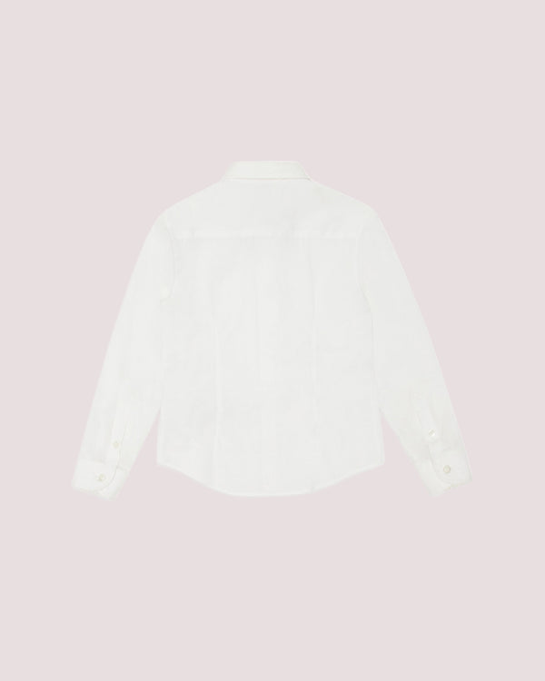 Camicia in popeline con ricamo aquila a tono 8N4CJ0 1N06Z /100 EMPORIO ARMANI 