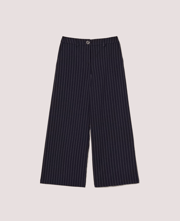 Pantaloni a palazzo gessati 252GJ2042 /12713 TWINSET 