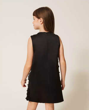 Abito corto in raso con rose 261GJ2Q62 /6 TWINSET 