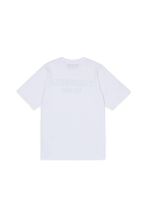 T-shirt con logo stampato sul petto DQ3164 D0015 /DQ100 DSQUARED2 JUNIOR 