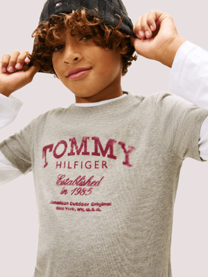 T-shirt con stampa logo Tommy Hilfiger KB0KB10055T /A1G TOMMY HILFIGER 