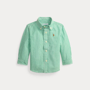 Camicia seersucker in cotone a righe 320B23251 /001 POLO RALPH LAUREN 