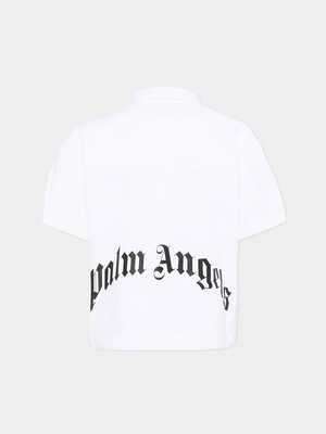 Camicia a maniche corte con logo PBGG003S26FAB001 /2 PALM ANGELS 
