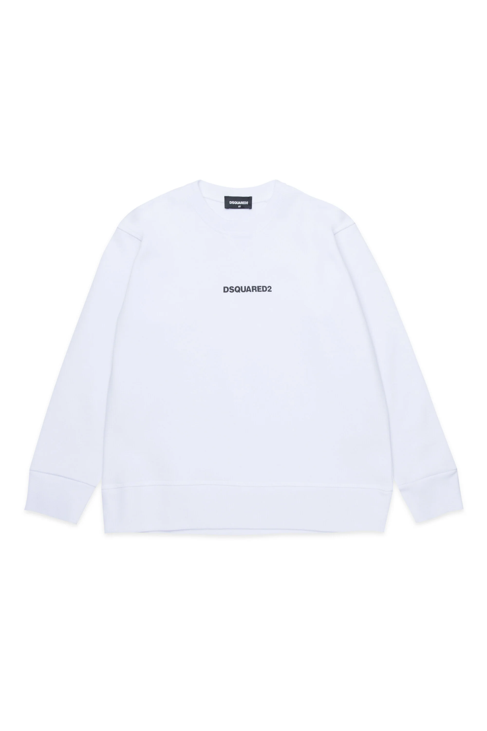 Felpa in cotone con logo DQ2739 D0094 /DQ100 DSQUARED2 JUNIOR 