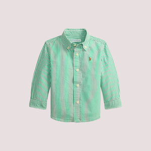 Camicia seersucker in cotone a righe 320B23251 /001 POLO RALPH LAUREN 