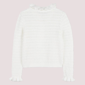 Cardigan con logo ricamato C21234 /117 CHLOE 