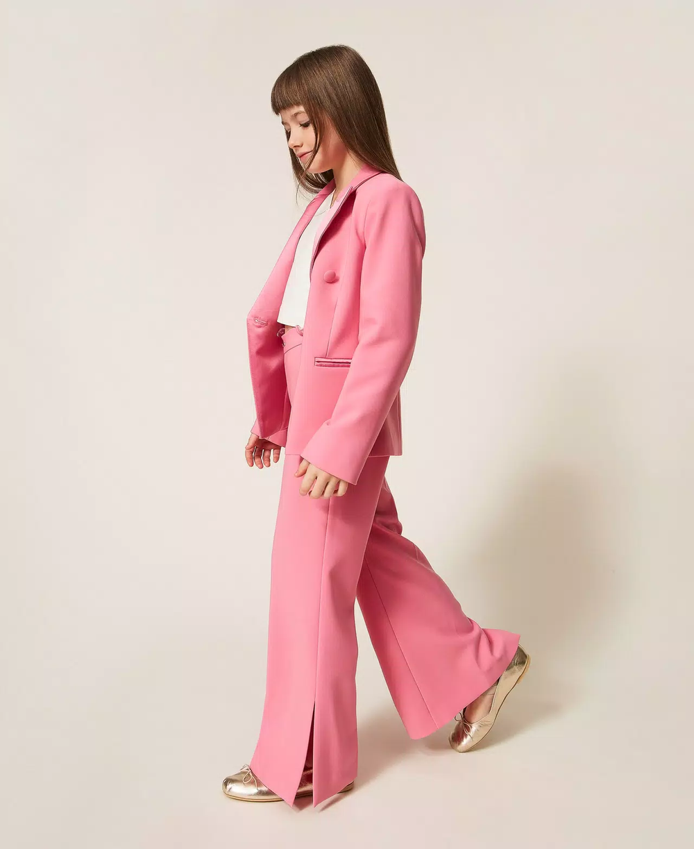 Pantaloni flare in crêpe con spacchi 261GJ2Q51 /7207 TWINSET 