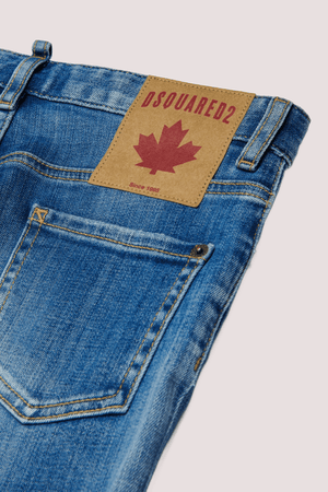 Jeans straight lavaggio blu chiaro - Stanislav DQ0731 D0AFN /DQ01 DSQUARED2 JUNIOR 