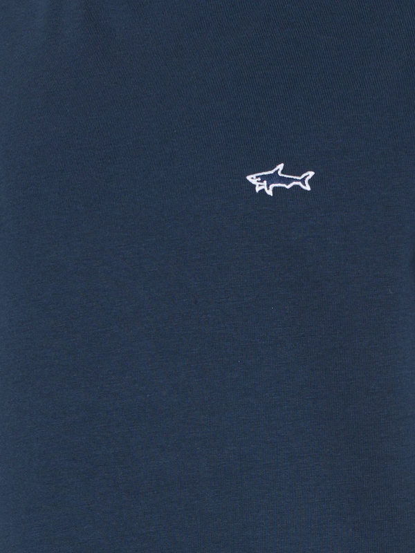 T-shirt con logo ricamato WUM004 LAA54 /42370 PAUL & SHARK 