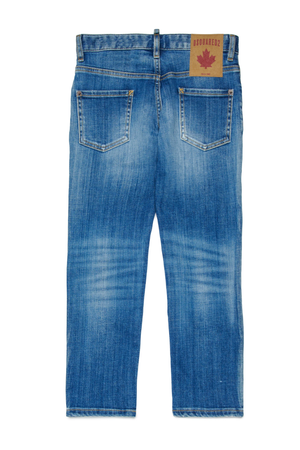 Jeans straight lavaggio blu chiaro - Stanislav DQ0731 D0AFN /DQ01 DSQUARED2 JUNIOR 
