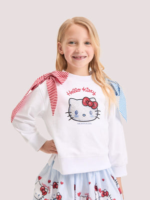 Felpa Hello Kitty con fiocchi 19G607 7012 /99 MONNALISA 