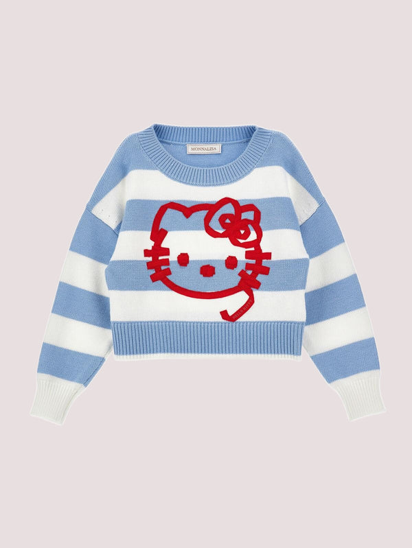 Maglia Hello Kitty Righe 19G606 7029 /5899 MONNALISA 