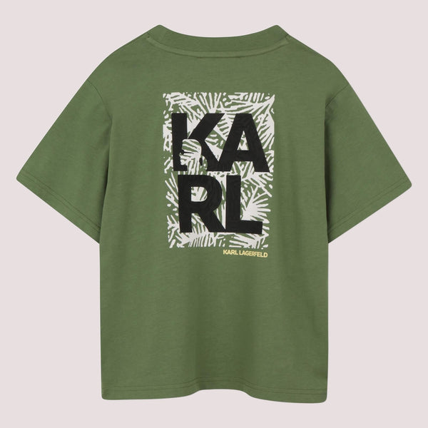 T--shirt con stampa Z31101 /68J KARL LAGERFELD 